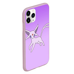 Чехол iPhone 11 Pro матовый Espeon Pokemon - розовая кошка покемон, цвет: 3D-розовый — фото 2