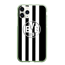 Чехол iPhone 11 Pro матовый Borussia sport line, цвет: 3D-салатовый