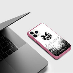 Чехол iPhone 11 Pro матовый The prodigy Pyrokinesis, цвет: 3D-малиновый — фото 2