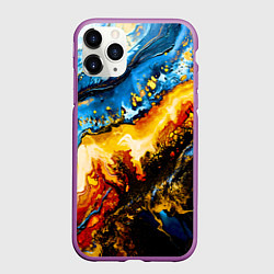 Чехол iPhone 11 Pro матовый Кислотные метаморфозы