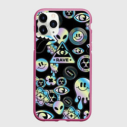 Чехол iPhone 11 Pro матовый Rave gradient