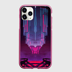Чехол iPhone 11 Pro матовый Кибер город