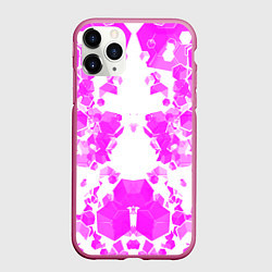 Чехол iPhone 11 Pro матовый Розовые осколки