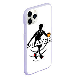 Чехол iPhone 11 Pro матовый Игрок, цвет: 3D-светло-сиреневый — фото 2