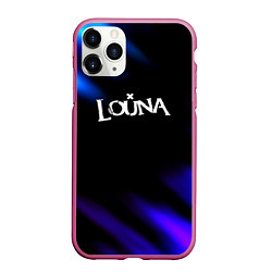 Чехол iPhone 11 Pro матовый Louna neon bend, цвет: 3D-малиновый