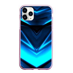 Чехол iPhone 11 Pro матовый Geometry stripes неон, цвет: 3D-розовый