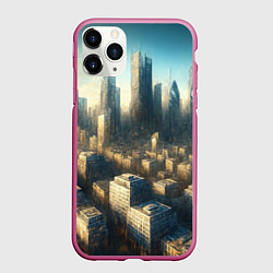 Чехол iPhone 11 Pro матовый Разрушенный апокалиптический город