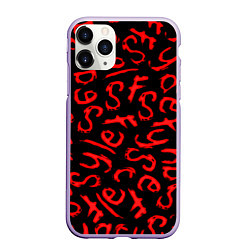 Чехол iPhone 11 Pro матовый Sally face pattern game