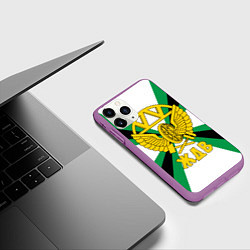 Чехол iPhone 11 Pro матовый ЖДВ России, цвет: 3D-фиолетовый — фото 2