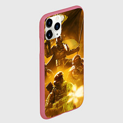 Чехол iPhone 11 Pro матовый Helldivers 2: Hell Troopers, цвет: 3D-малиновый — фото 2