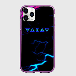 Чехол iPhone 11 Pro матовый Ведьмак игры молния