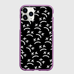 Чехол iPhone 11 Pro матовый Marshmello pattern music dj