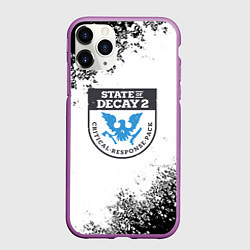 Чехол iPhone 11 Pro матовый State of Decay текстура краски