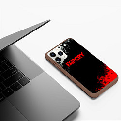 Чехол iPhone 11 Pro матовый Farcry текстура краски, цвет: 3D-коричневый — фото 2