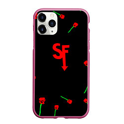 Чехол iPhone 11 Pro матовый Sally face rose steel