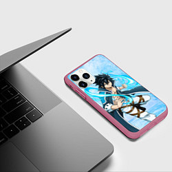 Чехол iPhone 11 Pro матовый Грей Фуллбастер из Хвоста феи, цвет: 3D-малиновый — фото 2