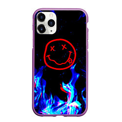 Чехол iPhone 11 Pro матовый Nirvana flame