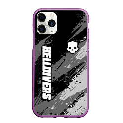 Чехол iPhone 11 Pro матовый Helldivers 2: Skull Logo, цвет: 3D-фиолетовый