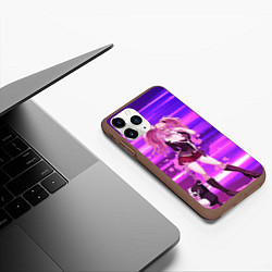 Чехол iPhone 11 Pro матовый Джунко Эношима из Данганронпы, цвет: 3D-коричневый — фото 2
