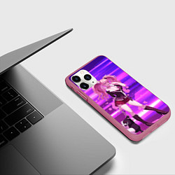 Чехол iPhone 11 Pro матовый Джунко Эношима из Данганронпы, цвет: 3D-малиновый — фото 2