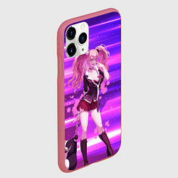 Чехол iPhone 11 Pro матовый Джунко Эношима из Данганронпы, цвет: 3D-малиновый — фото 2