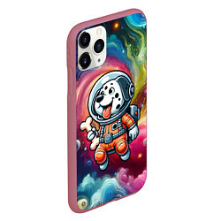 Чехол iPhone 11 Pro матовый Funny dalmatian puppy - ai art, цвет: 3D-малиновый — фото 2