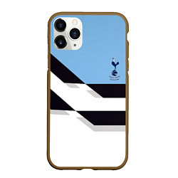 Чехол iPhone 11 Pro матовый Tottenham sport geometry, цвет: 3D-коричневый