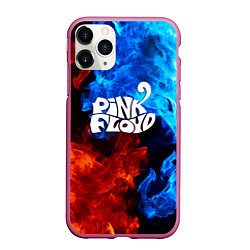 Чехол iPhone 11 Pro матовый Pink floyd битва огней