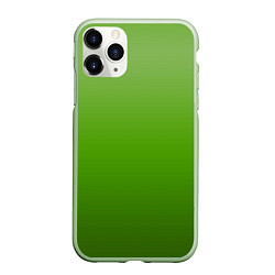 Чехол iPhone 11 Pro матовый Градиент яблочный зелёный, цвет: 3D-салатовый