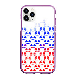 Чехол iPhone 11 Pro матовый Marshmello russia color