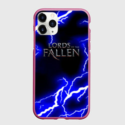 Чехол iPhone 11 Pro матовый Lord of the fallen steel storm, цвет: 3D-малиновый