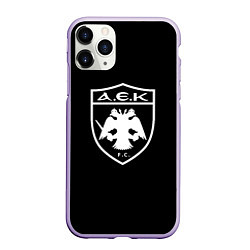 Чехол iPhone 11 Pro матовый AEK fc белое лого