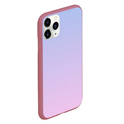 Чехол iPhone 11 Pro матовый Градиент лавандовый, цвет: 3D-малиновый — фото 2