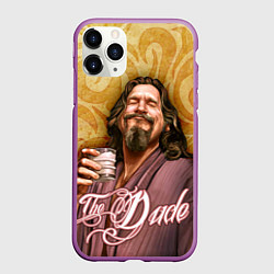Чехол iPhone 11 Pro матовый The Big Lebowski dude, цвет: 3D-фиолетовый
