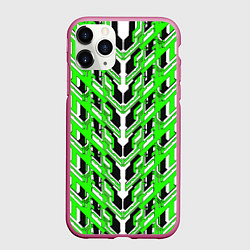 Чехол iPhone 11 Pro матовый Зелёная техно броня