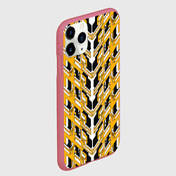 Чехол iPhone 11 Pro матовый Жёлтая техно броня, цвет: 3D-малиновый — фото 2