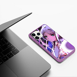 Чехол iPhone 11 Pro матовый Sousou no Frieren Фрирен magic, цвет: 3D-фиолетовый — фото 2