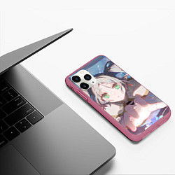 Чехол iPhone 11 Pro матовый Sousou no Frieren Фрирен memories, цвет: 3D-малиновый — фото 2