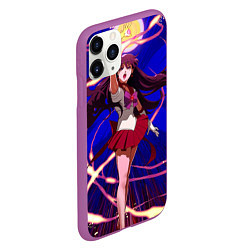 Чехол iPhone 11 Pro матовый Sailor Moon Рэй Хино, цвет: 3D-фиолетовый — фото 2