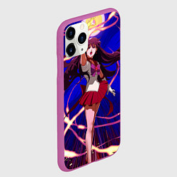 Чехол iPhone 11 Pro матовый Sailor Moon Рэй Хино, цвет: 3D-фиолетовый — фото 2