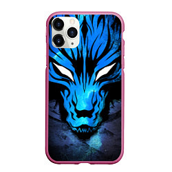 Чехол iPhone 11 Pro матовый Genshin Impact - Волк Севера