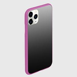 Чехол iPhone 11 Pro матовый От серого к черному оттенки серого, цвет: 3D-фиолетовый — фото 2