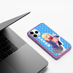 Чехол iPhone 11 Pro матовый Dosanko Gyaru Is Mega Cute - Fuyuki Minami, цвет: 3D-фиолетовый — фото 2