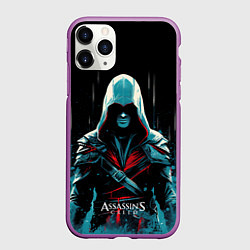 Чехол iPhone 11 Pro матовый Assassins creed ночной образ