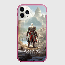 Чехол iPhone 11 Pro матовый Assassins creed старинный город