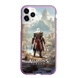 Чехол iPhone 11 Pro матовый Assassins creed старинный город