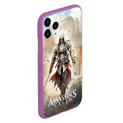 Чехол iPhone 11 Pro матовый Assassins creed poster game, цвет: 3D-фиолетовый — фото 2