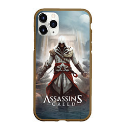 Чехол iPhone 11 Pro матовый Assassins creed poster game, цвет: 3D-коричневый