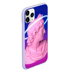 Чехол iPhone 11 Pro матовый Vaporwave neon, цвет: 3D-светло-сиреневый — фото 2