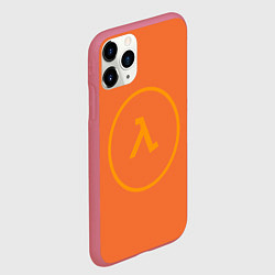 Чехол iPhone 11 Pro матовый Half-Life оранжевый, цвет: 3D-малиновый — фото 2
